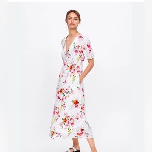 Zara The Long Romance Dress. Size L. NWT.